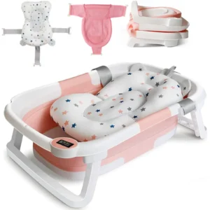 Non-Slip Collapsible Bath Tub. Infant-Toddlers.