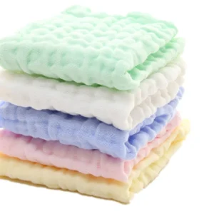 Natural Cotton Baby Wash Cloths -Set of 5