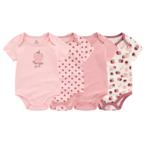 Cartoon 4-piece , Newborn jumpsuit set.